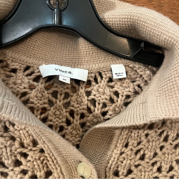 Vince Crochet Cardigan Sz XS - Picture 5 of 5